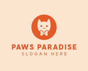 Orange Kitty Cat logo design