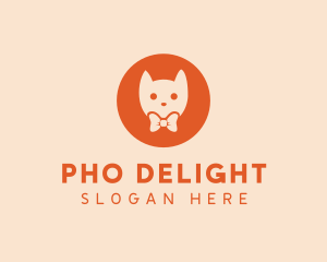 Orange Kitty Cat logo design