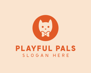 Orange Kitty Cat logo design