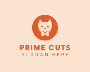 Orange Kitty Cat logo design