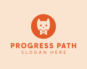 Orange Kitty Cat logo design