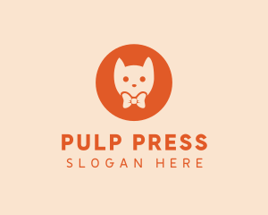 Orange Kitty Cat logo design