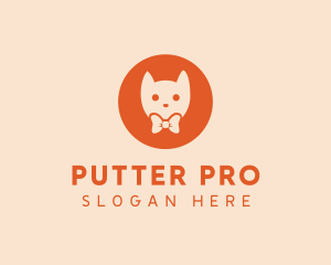 Orange Kitty Cat logo design