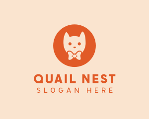 Orange Kitty Cat logo design