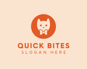 Orange Kitty Cat logo design