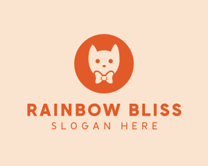 Orange Kitty Cat logo design