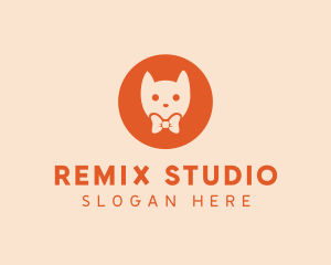 Orange Kitty Cat logo design