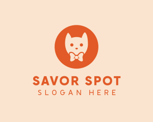 Orange Kitty Cat logo design