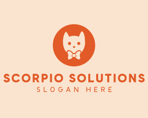 Orange Kitty Cat logo design