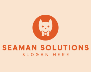 Orange Kitty Cat logo design