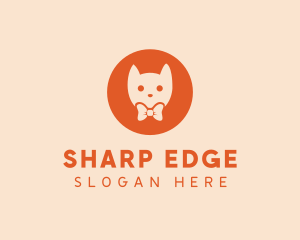 Orange Kitty Cat logo design