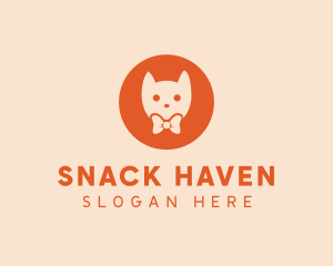 Orange Kitty Cat logo design