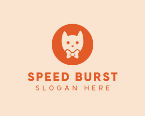 Orange Kitty Cat logo design