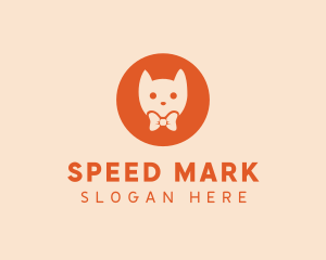 Orange Kitty Cat logo design