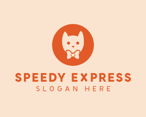 Orange Kitty Cat logo design