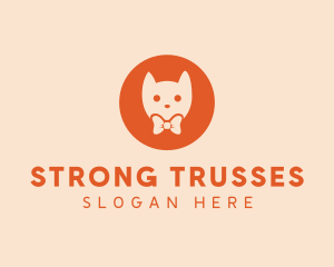 Orange Kitty Cat logo design