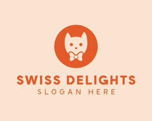 Orange Kitty Cat logo design