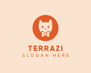 Orange Kitty Cat logo design