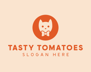 Orange Kitty Cat logo design