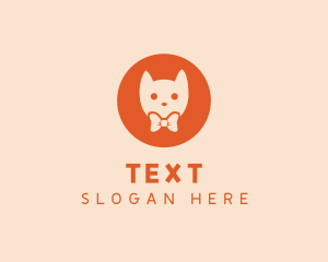 Orange Kitty Cat logo design