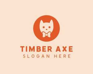 Orange Kitty Cat logo design