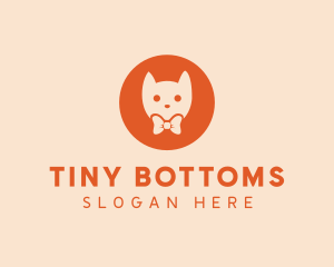 Orange Kitty Cat logo design