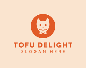 Orange Kitty Cat logo design