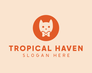 Orange Kitty Cat logo design