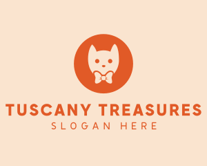 Orange Kitty Cat logo design