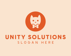 Orange Kitty Cat logo design