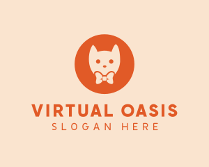 Orange Kitty Cat logo design