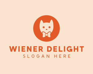 Orange Kitty Cat logo design