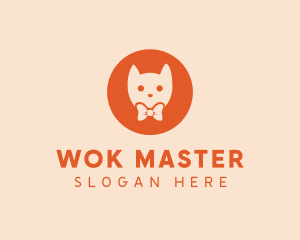 Orange Kitty Cat logo design