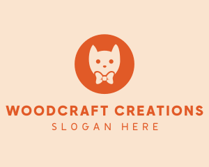 Orange Kitty Cat logo design