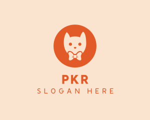 Orange Kitty Cat logo design