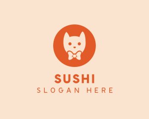 Orange Kitty Cat logo design