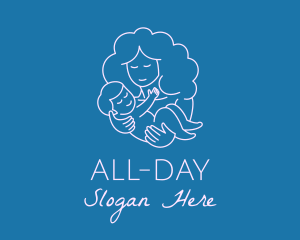 Happy Mother Woman logo design