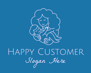 Happy Mother Woman logo design