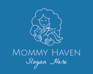 Happy Mother Woman logo design