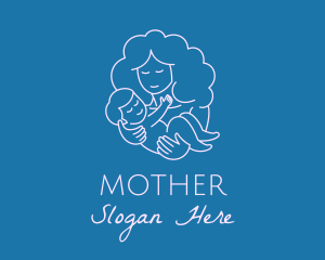 Happy Mother Woman logo design