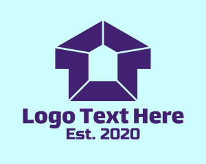 Digital - Simple Housing Pentagon logo design