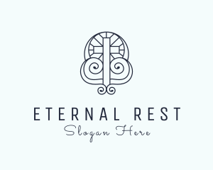 Cemetery - Holy Altar Crucifix logo design