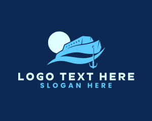 Sail - Wave Yacht Ship logo design