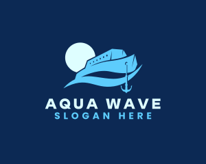 Wave Yacht Ship logo design