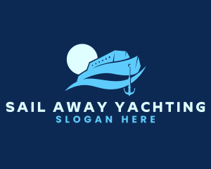 Wave Yacht Ship logo design