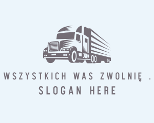 Hauling Truck Logistics  Logo