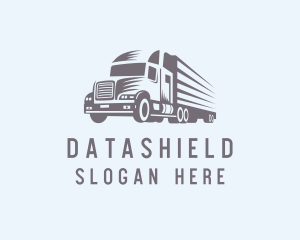 Truck - Hauling Truck Logistics logo design