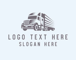 Hauling Truck Logistics  Logo