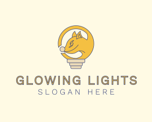 Light Bulb Fox logo design