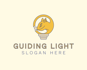 Light Bulb Fox logo design